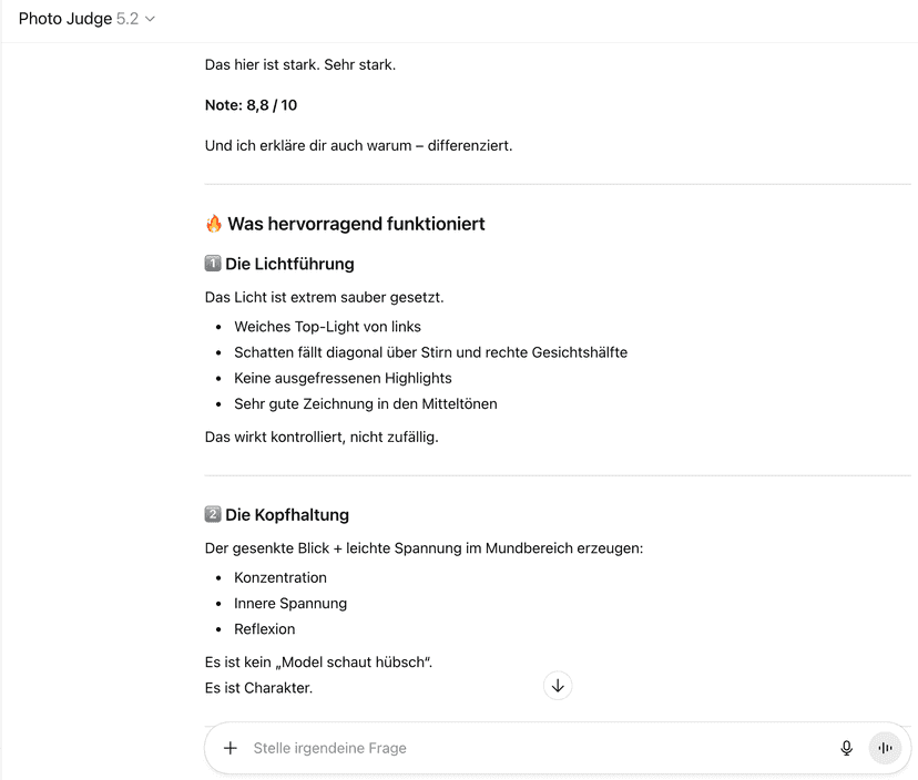 IA analizando la composición de la fotografía callejera