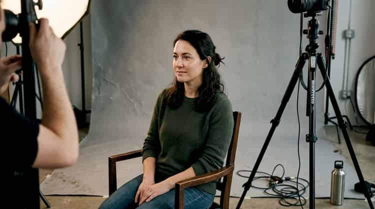 Realistic portrait made in a studio with carefully controlled lighting and environment.